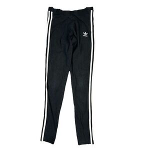 Adidas Pants Womens‎ Small Black White striped Outdoor Athletic Leggings Ladies